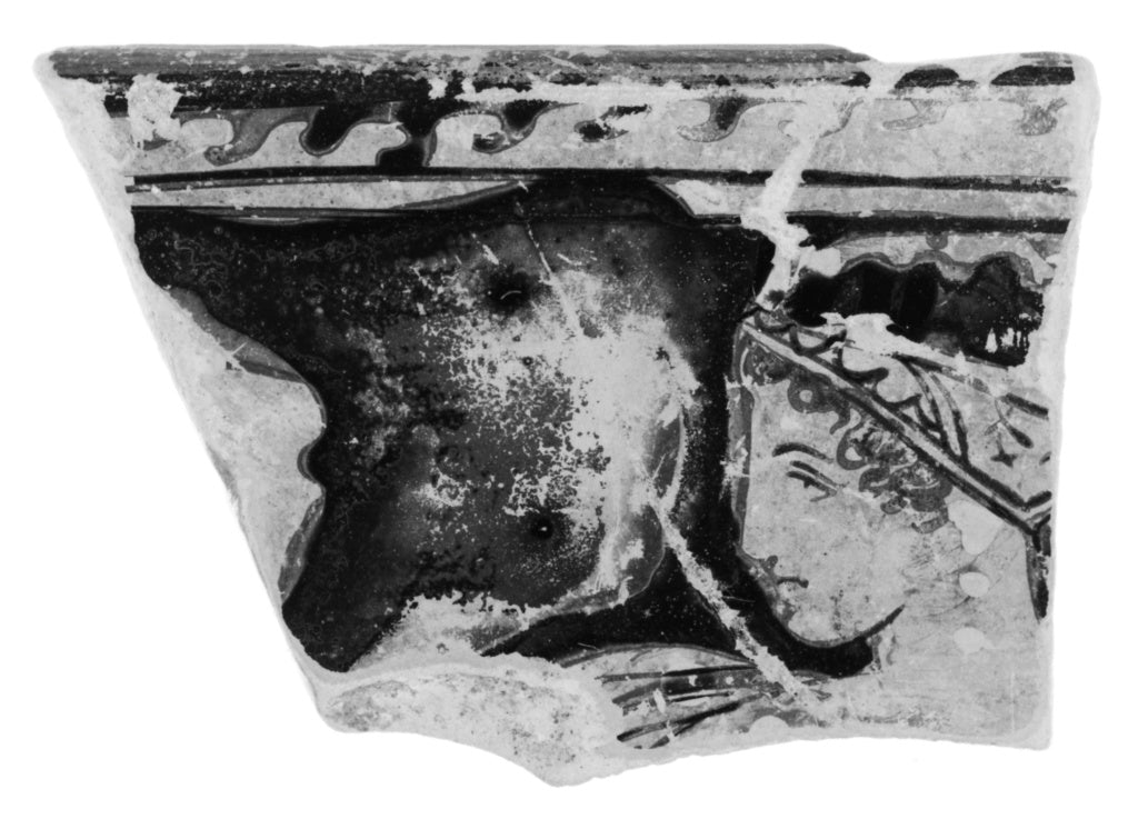 Lecce Painter:South Italian Red-Figure Skyphos Fragment, Poster Print Wall Art