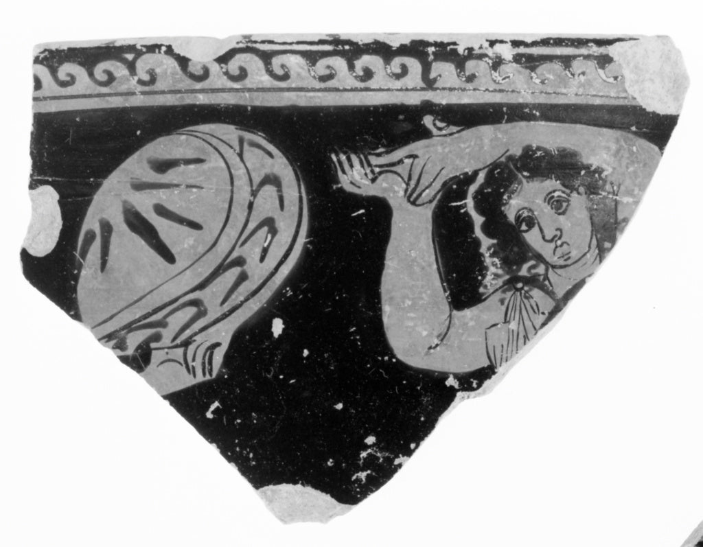 Iris Painter:South Italian Red-Figure Skyphos Fragment, Poster Print Wall Art