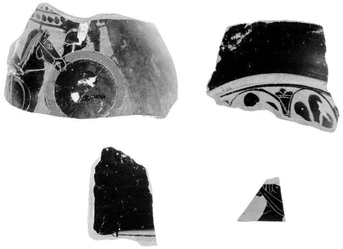 Unknown:Attic Black-Figure Oinochoe or Olpe Fragment,16x12