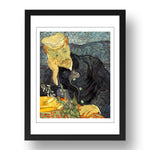 Vincent van Gogh - Dr. Gachet, Version 1 [1890], vintage artwork in A3 (17x13") Black Frame