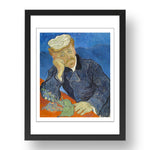 Vincent van Gogh - Dr. Gachet, Version 2 [1890], vintage artwork in A3 (17x13") Black Frame