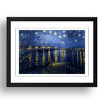 Vincent van Gogh - Starry Night Over The Rhone [1888], vintage artwork in A3 (17x13") Black Frame