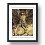 William Blake - Great Red Dragon & Sea Beast, vintage art, A3 (16x12") Poster Print