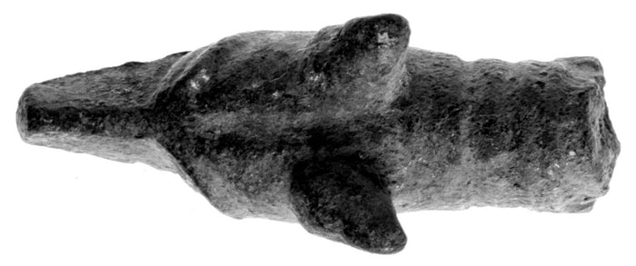 Unknown:Votive Statuette of a Dog's Head,16x12