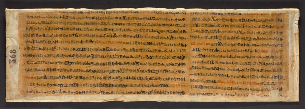 Unknown:Fragmentary Papyrus with Spells from the Book of the,16x12"(A3)Poster