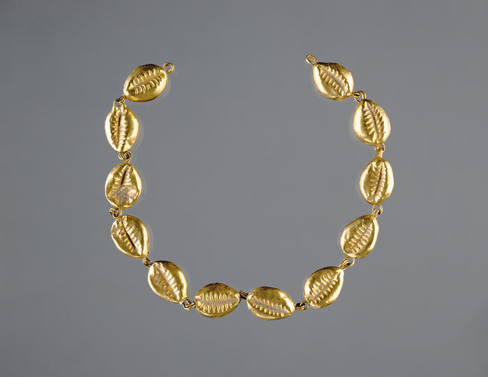 Unknown:Gold Beads in the Shape of Cowrie Shells,16x12