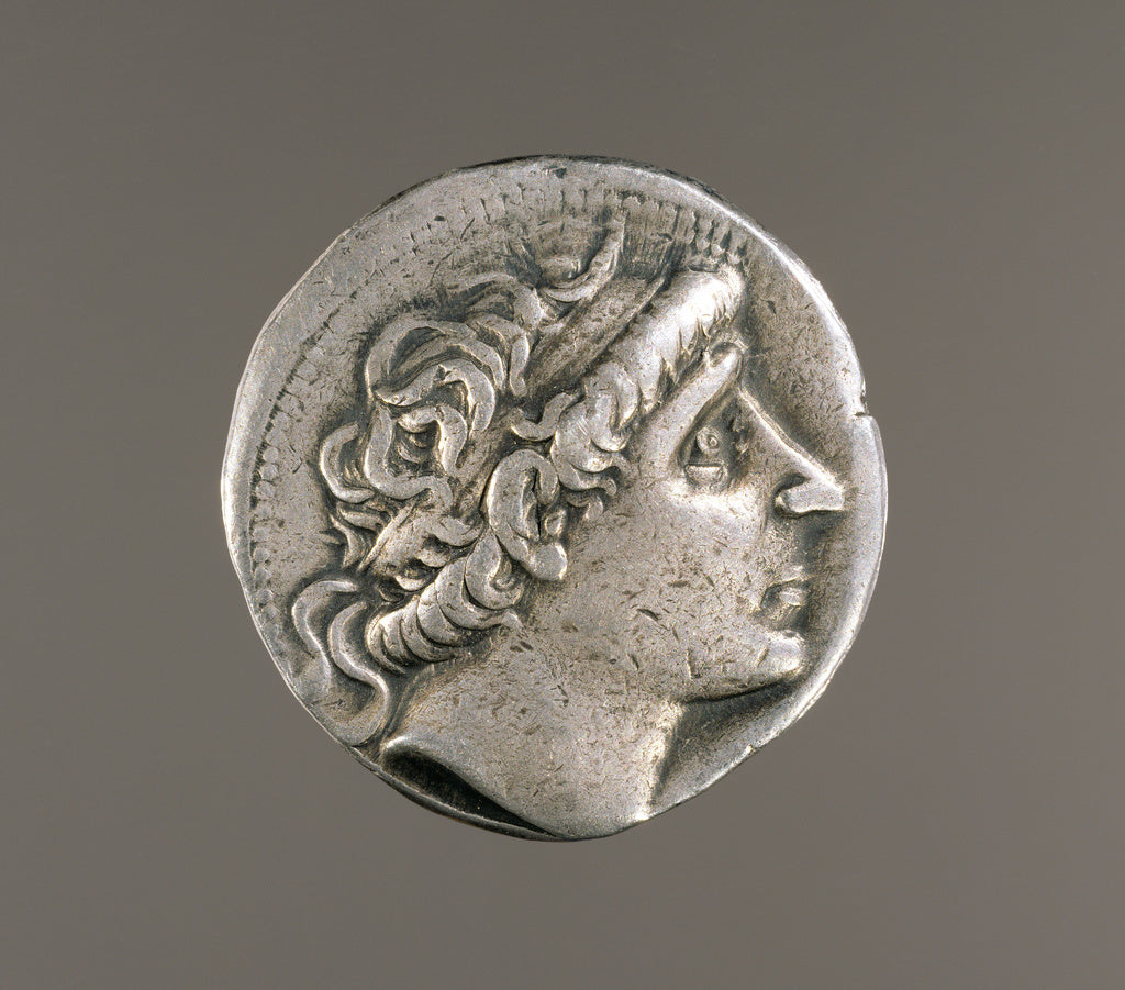 Unknown:Tetradrachm with Antiochus I, Poster Print Wall Art