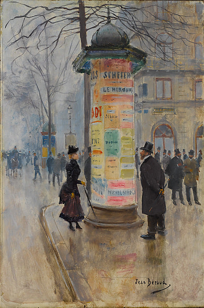 Jean Béraud:Parisian Street Scene c1885-16x12"(A3) Poster