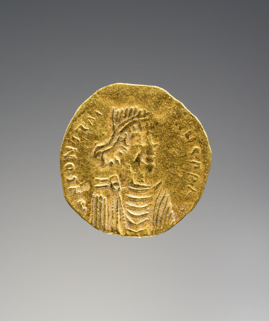 Unknown:Tremissis of Constans II, Poster Print Wall Art