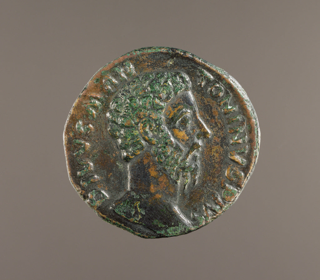 Unknown:Coin of Marcus Aurelius, Poster Print Wall Art