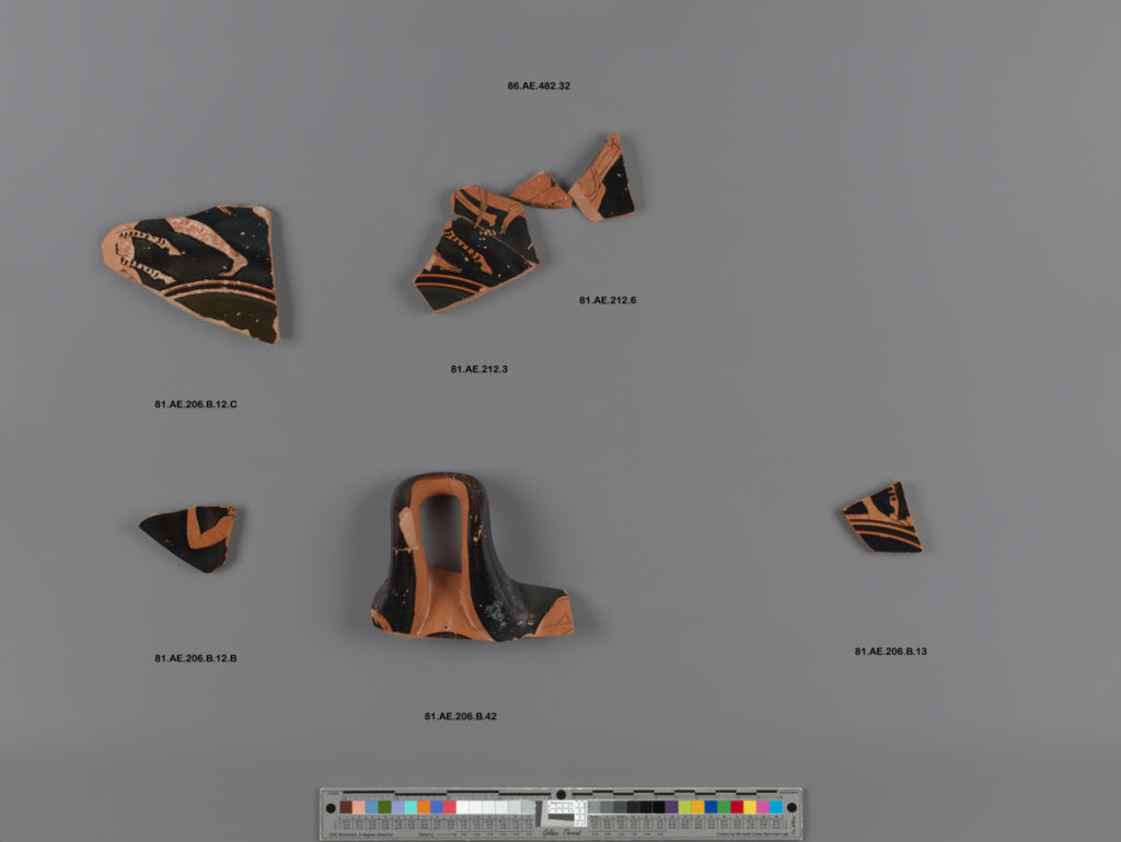 Unknown:Attic Red-Figure Cup Fragment (comprised of 2 Joined, Poster Print Wall Art