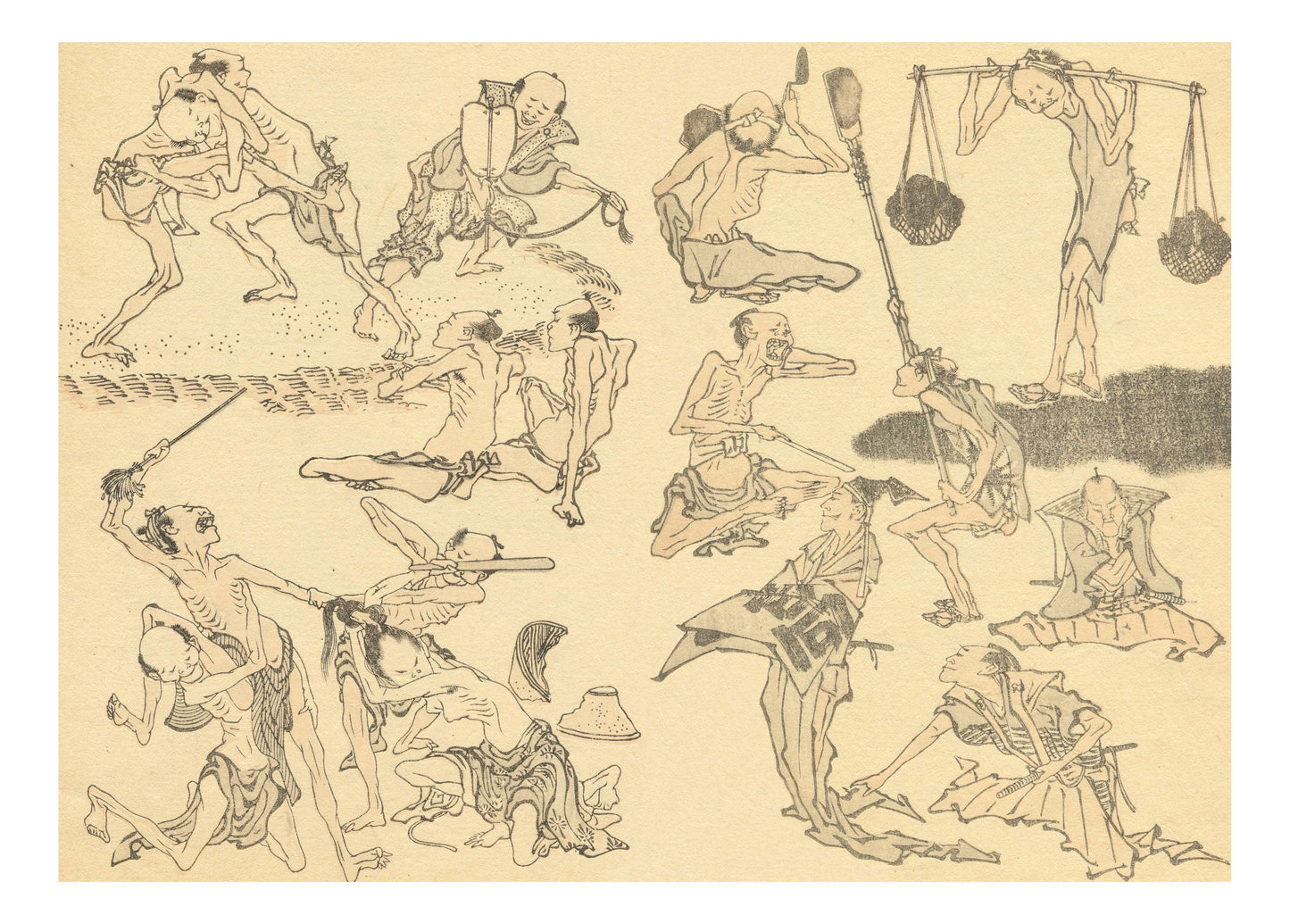 028182, historic, vintage ukiyo-e Japan artwork,12x8"(A4) Poster Print