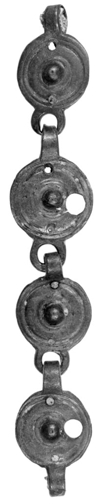 Unknown:Belt or Chain with Four Circular Links, Poster Print Wall Art