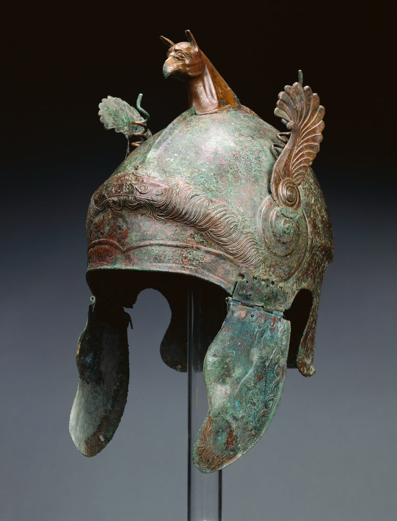Unknown:Helmet of Chalcidian Type, Poster Print Wall Art
