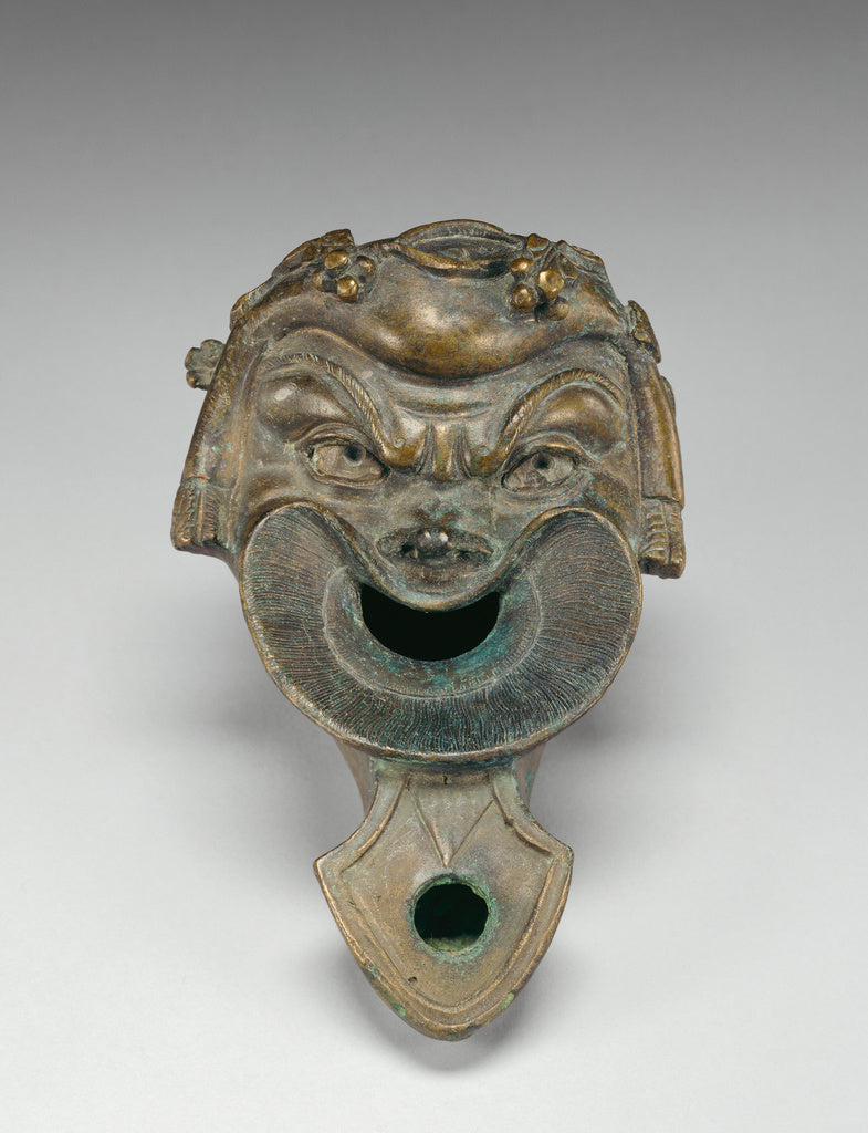 Unknown:Lamp in the Form of a Comic Mask, Poster Print Wall Art
