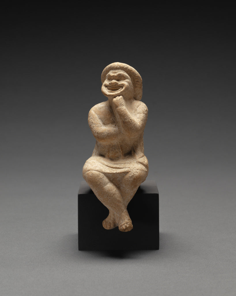 Unknown:Statuette of a Seated Comic Actor,16x12"(A3)Poster
