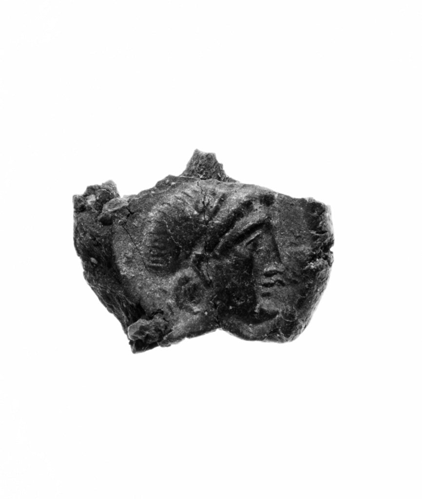 Unknown:Black Clay Seal (comprised of four unjoined fragment, Poster Print Wall Art