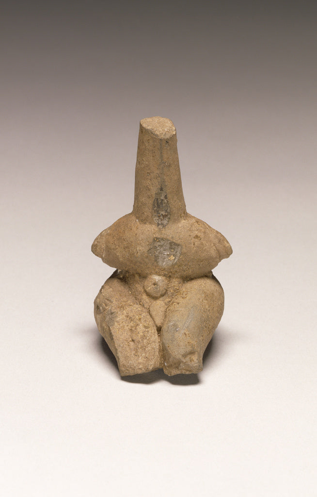 Unknown:Fragmentary Neolithic seated figurine,16x12"(A3)Poster