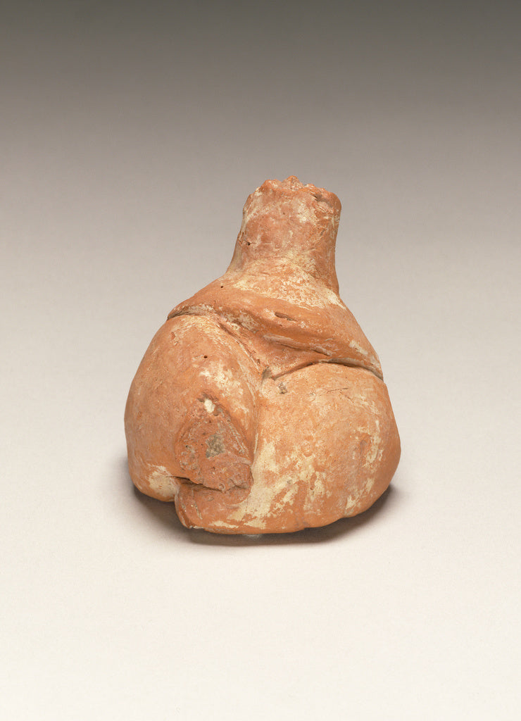 Unknown:Fragmentary Neolithic seated female figurine,16x12"(A3)Poster