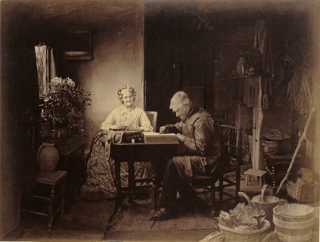 Henry Peach Robinson:When the Day's Work Is Done, Poster Print Wall Art