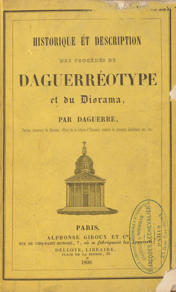 Louis-Jacques-Mandé Daguerre:Historique et Description des , Poster Print Wall Art