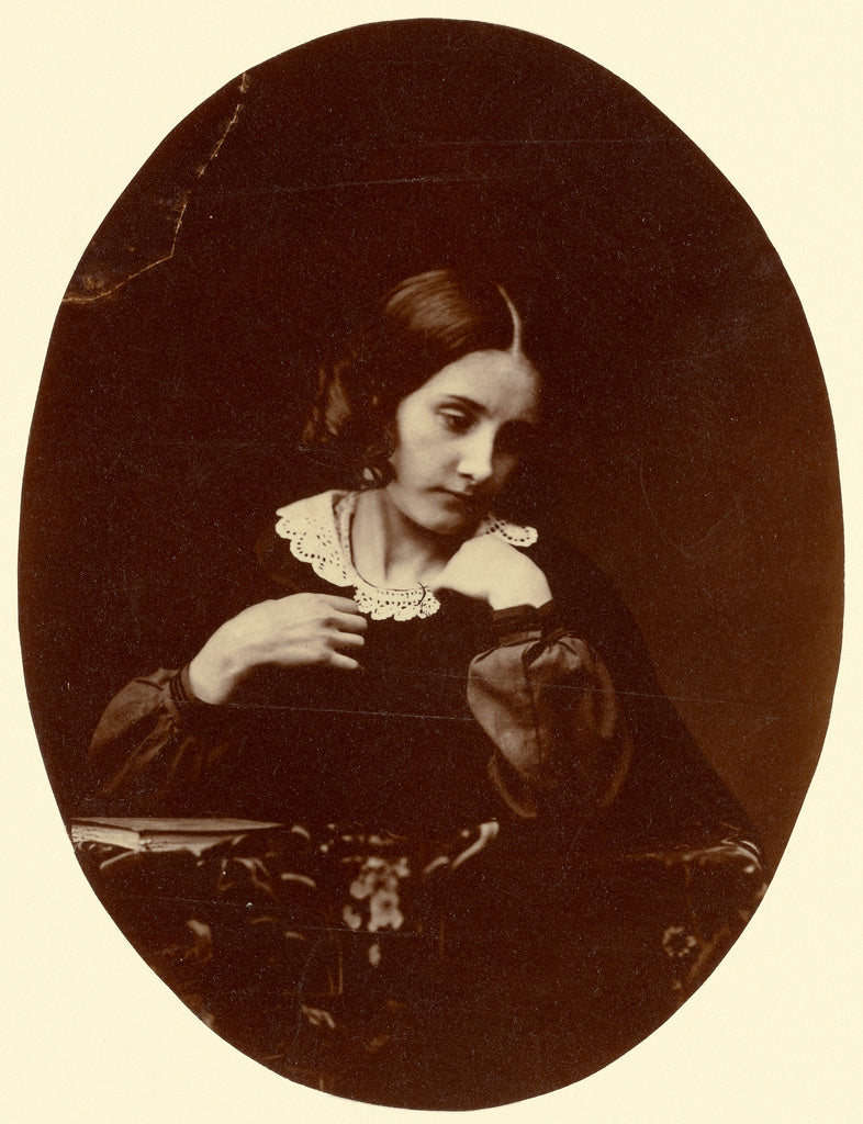 Oscar Gustave RejlanderAttributed to:[Portrait of A Young Gi, Poster Print Wall Art