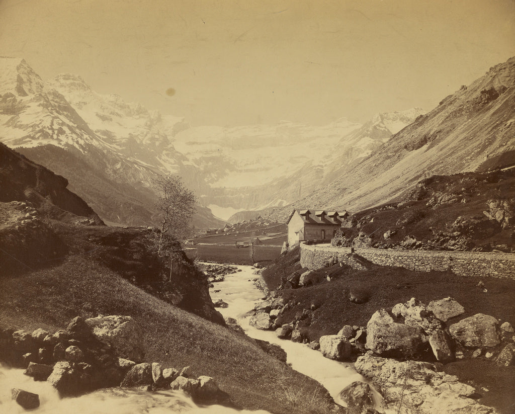 Farnham Maxwell Lyte:[River running through mountain valley], Poster Print Wall Art