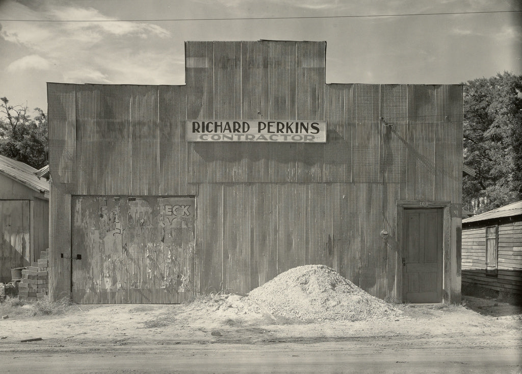 Walker Evans:Corrugated Tin Facade / Tin Building, Moundvill, Poster Print Wall Art