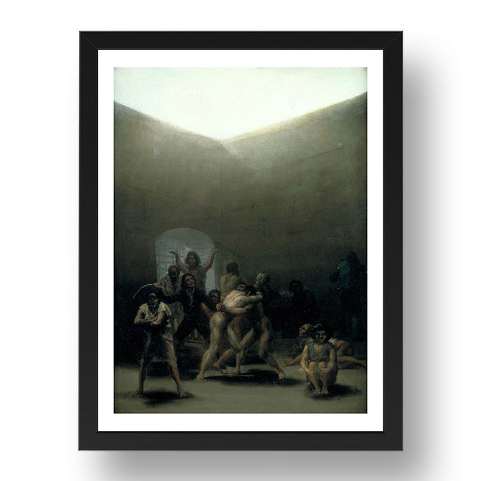 Francisco Goya - Yard With Lunatics [1794], vintage art, A3 (16x12