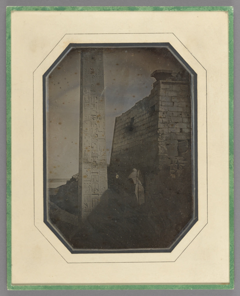 Alphonse-Eugene-Jules Itier:[Obelisk and Propylaeum of Luxor, Poster Print Wall Art