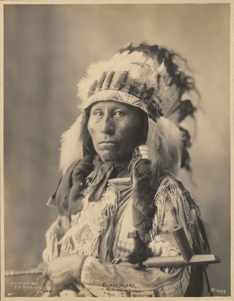 Adolph F. Muhr:Blackheart, Ogalalla Sioux, Poster Print Wall Art