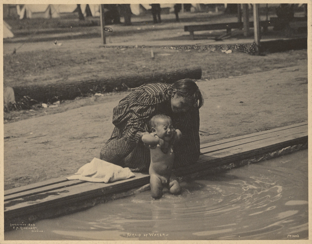 Adolph F. Muhr:Afraid of Water, Poster Print Wall Art