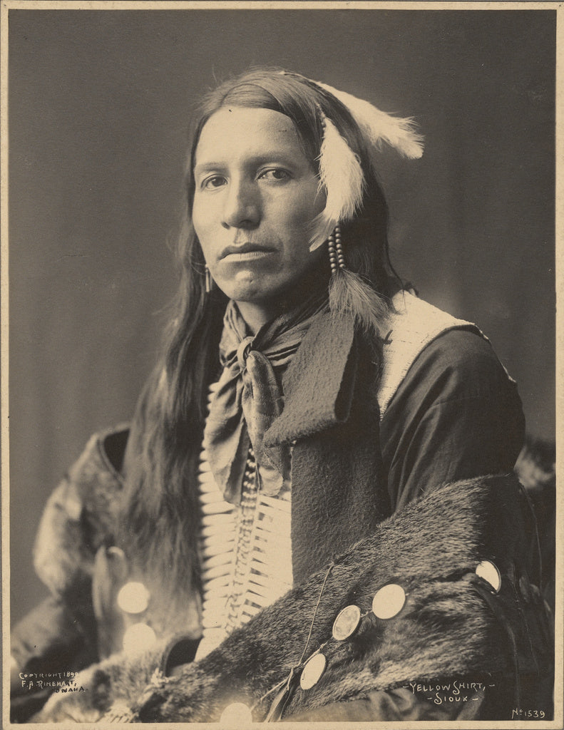 Adolph F. Muhr:Yellow Shirt, Sioux, Poster Print Wall Art
