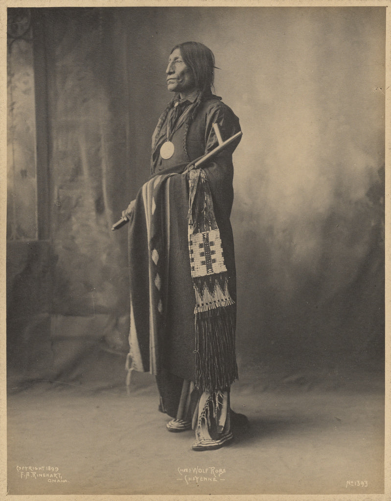 Adolph F. Muhr:Chief Wolf Robe, Cheyenne, Poster Print Wall Art