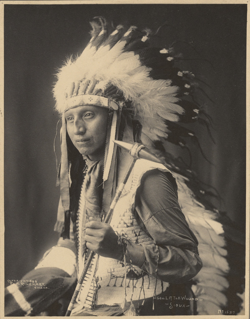 Adolph F. Muhr:Geo. Little Wound, Sioux, Poster Print Wall Art