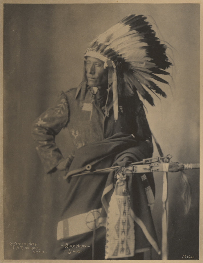 Adolph F. Muhr:Bird Head, Sioux,16x12