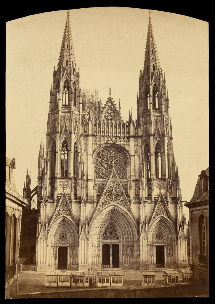 Bisson Frères:St. Ouen Cathedral, Rouen, Poster Print Wall Art