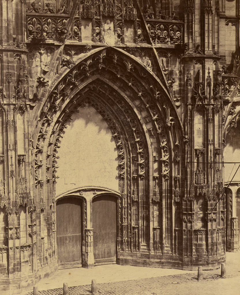 Bisson Frères:[Church entrance], Poster Print Wall Art