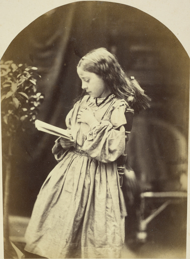 Oscar Gustave Rejlander:[Portrait of a Young Girl Reading], Poster Print Wall Art