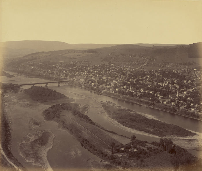 William H. Rau:[Aerial view of a town],16x12