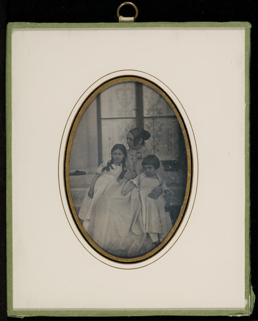 Jean-Gabriel Eynard:[Portrait of Sophie Eynard-Eynard and tw, Poster Print Wall Art