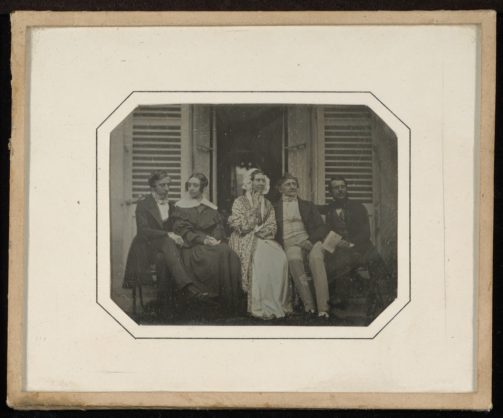 Jean-Gabriel Eynard:[Group portrait of five], Poster Print Wall Art