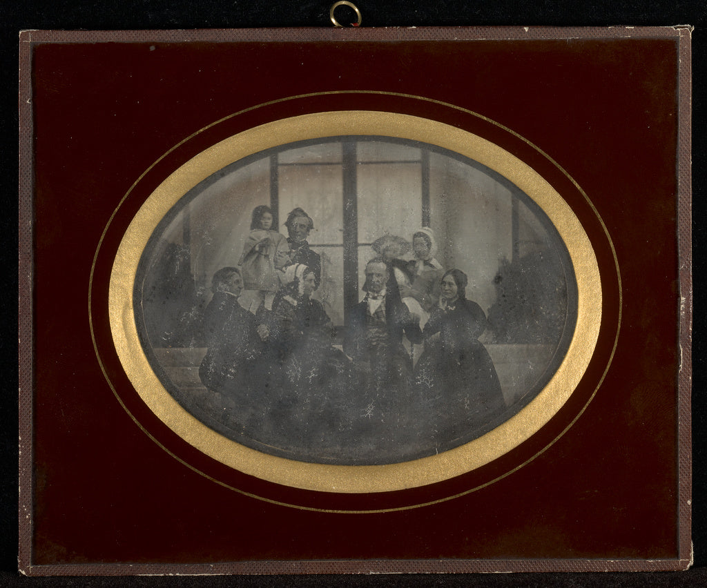 Jean-Gabriel Eynard:[Group portrait of eight members of Eyna, Poster Print Wall Art