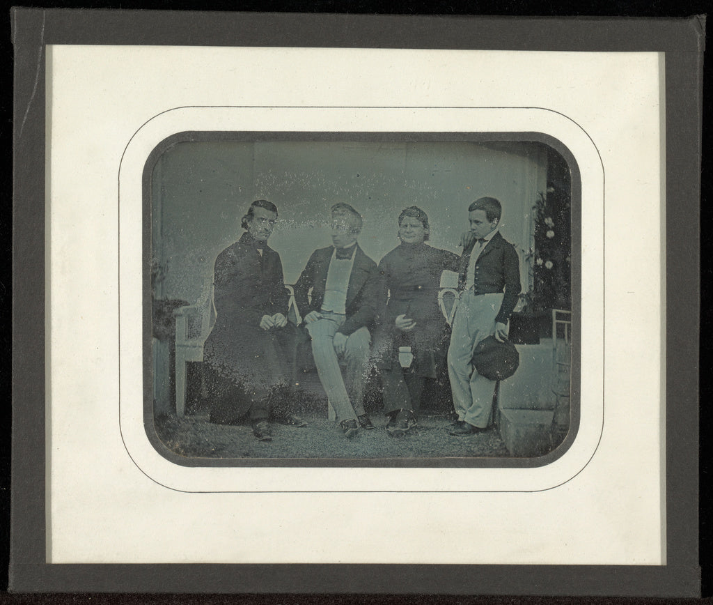 Jean-Gabriel Eynard:[Group portrait of four members of the C, Poster Print Wall Art