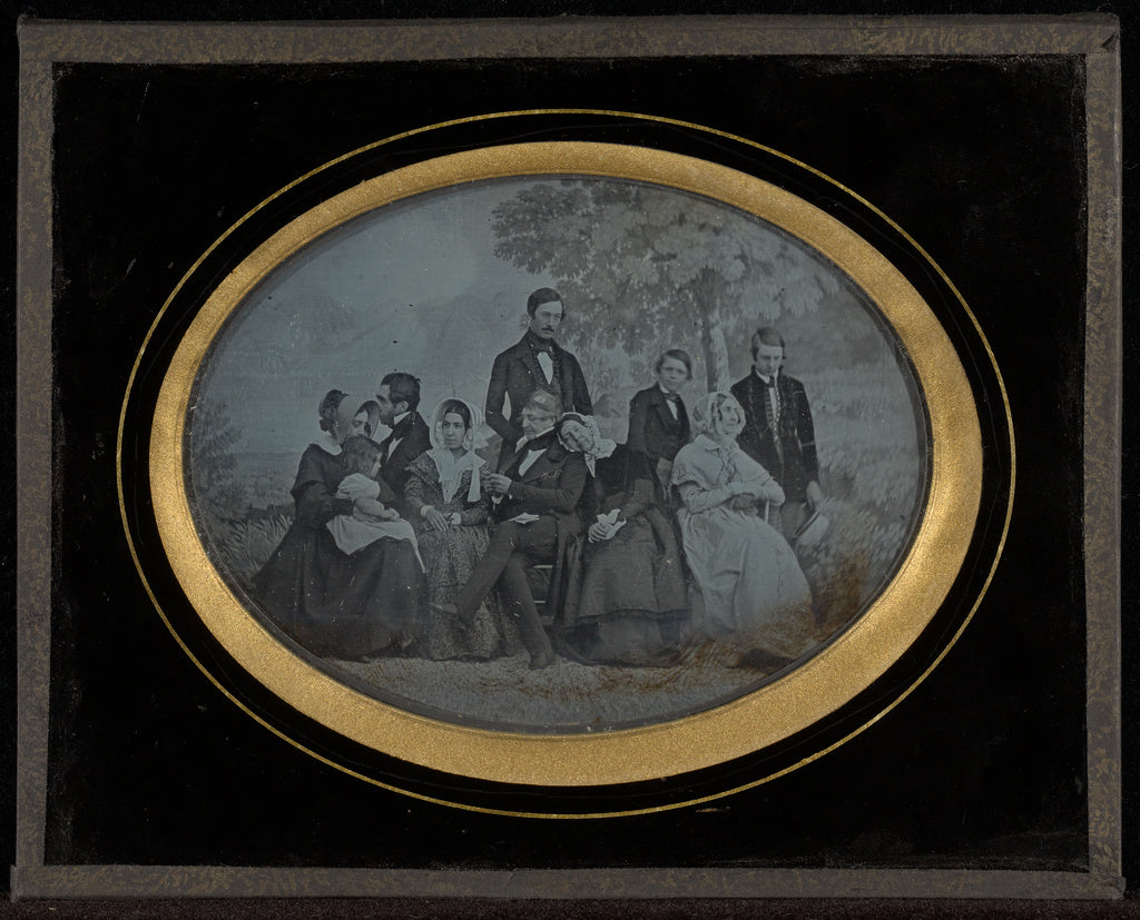 Jean-Gabriel Eynard:[Group portrait of ten member of the Cir, Poster Print Wall Art