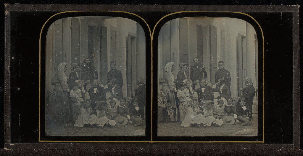 Jean-Gabriel Eynard:[Group portrait of fourteen members of t, Poster Print Wall Art