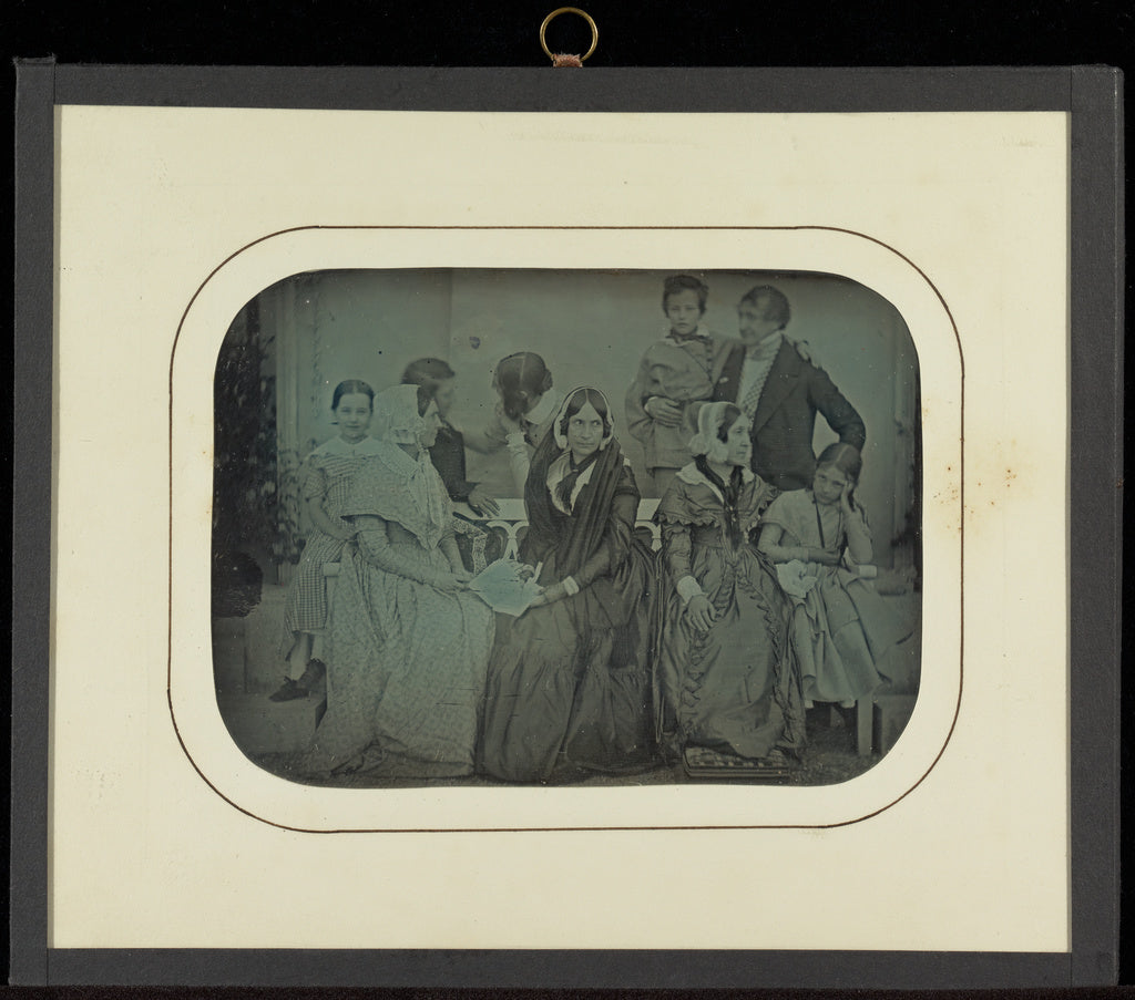 Jean-Gabriel Eynard:[Group portrait of nine Eynard-Lullin fa, Poster Print Wall Art
