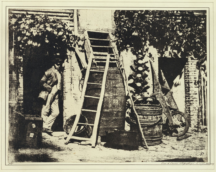 Alphonse-Louis Poitevin:[Man with Garden Implements],16x12