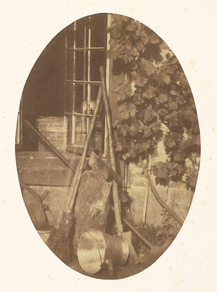 Comte Olympe Aguado:[Still life with garden equipment],16x12