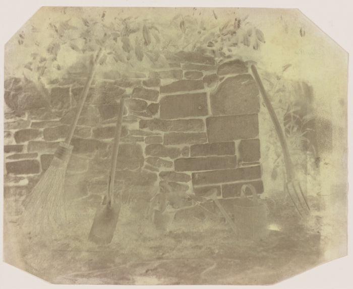 William Henry Fox Talbot:[Wall in Melon Ground,  Lacock Abbe,16x12